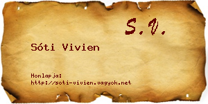 Sóti Vivien névjegykártya